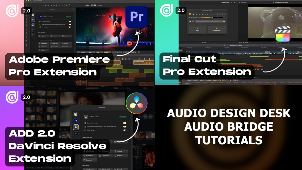 audio design desk audio bridge tutorials